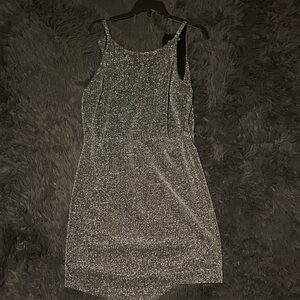 Express Silver Mini Dress NWT